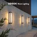 23.6'' Outdoor Wall Sconce, Large Outdoor Wall Lights AC100-240V, 6.3"Lx4.7"Wx23.6"H