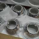 6 Pieces Disco Ball Flower Vase Mirror Disco Ball Glass Planter Candle Holder Glass Vase Bulk for Wedding Centerpieces Bedroom Kitchen Office Decoration Birthday (Silver, 5 x 6 Inch)