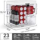Car Refrigerator 23 Quart Portable 12 Volt Fridge Freezer
