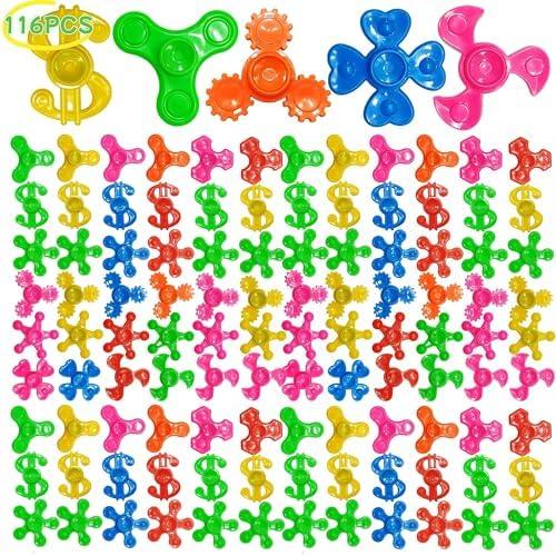 Nbguigdstr Fidget Spinners Bulk-Mini Fidget Spinner Toys for Kids Teens Adults Birthday Party Favors,Return Gifts,Goodie Bags Stuffers,Party Games,Classroom Rewards Carnival Prizes (24)
