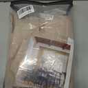 Light Filtering Flax Linen Pleat Living Room Curtains Latte 108 Inch Length