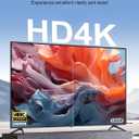 XAOSUN Right Angle HDMI 2.0 Cable 6.6 Feet, Strong Anti-Interference, 18Gbps High Speed Support 4K@60Hz,3D 1080P,HDR,ARC,90 Degree HDMI Cable for MacBook pro 2023,Monitor,ps4/5,Xbox,Fire TV and More