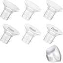6PCS Flange Inserts Compatible with BabyBuddha, 17/19/21mm, Silicone Pump Flange Insert for Breast Pump, Minimize Tunnel Down to Correct Size, Pumping Essential Kit for Moms
