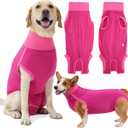 Dotoner Dog Surgery Recovery Suit Dog Suit for Male Female Neuter Anti-Lick Abdominal Wounds Bite Protective Outfit Alternative E-Collar & Cone Breathable Spay Suit for Medium Large Dogs (XS)