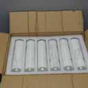 12-Pack of 2x8 Inch White Candles in Glass,7 Day Candle,Unscented Prayer Candle,Suitable for Various Occasions Such as:Memorials,Religious,Catholicism,Churches,Altars,Vigils,etc.