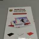 12" Mobile Phone Magnifier Projector Screen, 3D HD Screen Magnifier for Cell Phone, Foldable Magnifying Projector Screen Stand for Movies, Videos & Gaming Compatible with All Phones (Black, 12inch)