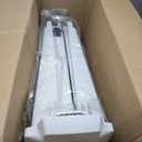 simplehuman 40 Liter / 10.6 Gallon Slim Kitchen Step Trash Can With Secure Slide Lock, White Plastic