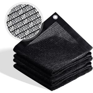 ARKOST 70% Shade Cloth for Garden 3x8 FT, Outdoor Sun Shade Netting with Reinforced Grommets, Pergola Shade Cover Mesh Tarp for Plants Patio Greenhouse Chicken Coop, Black