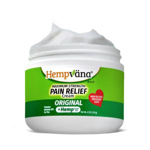 BulbHead As Seen On TV Hempvana Original Relief Cream Maximum Strength, The Hemp Cream for Muscle Joint Back Knee Shoulder Neck Elbow Hand Foot, Expiry: 11/2025