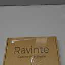 Ravinte 10 Pack 3" Drawer Pulls Flat Black Cabinet Cup Pulls Kitchen Hardware Cabinet Handles Drawer Handles Knobs 3 inch Hole Center