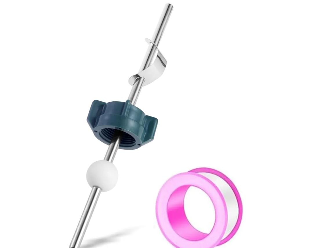 Lavatory Pop Up Center Piece Assembly,Pop Up Drain Repair Kit,Fits Most Popular Brands，Replacement for PS2673,PS469 and PSB327,Replacement Bathroom Sink Pivot Rod,18MM Ball, Chrome（1PC）