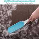 2 Pack Furniture Lint Remover Brushes, Double Sided Self Cleaning Loose Hair Catcher for Pet, Hair Cleaner for Clothes, Sofa, Carpet