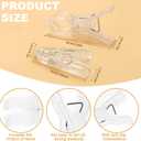 Balloon Arch Clips, 20 Pack Transparent Plastic Clips For Balloon Arch(10 Pack 2.4 Inch And 10 Pack 3.5 Inch), Backdrop Clamps, Spring Clamps For Party Decoration Crafts And Photography Studios
