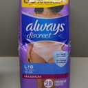 Always Discreet, Incontinence & Postpartum Underwear for Women, Maximum, Large, 28 Count