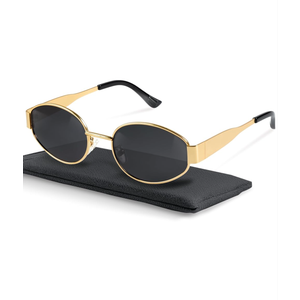 livho Oval Trendy Polarized Sunglasses Women Men, Retro Sun Glasses for Women Men 2024, Vintage Classic UV Protection Shades