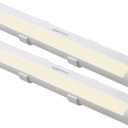 Amazon Basics LED Stick On Lights, Battery Operated, Wireless, 65 Lumens, Portable Light, Under Cabinet Lighting, Closet, Kitchen, 2 Pack, White