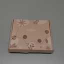 UNIQOOO 8 Pcs Christmas Acrylic Gold Photo Frame Ornaments for Display Picture, 2.5 x 2.5 inch Festive Hanging Decoration, Double-Sided Picture Frames for Holiday Season, Home, Party, Xmas Tree Decor