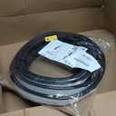 TRIM-LOK P-Shaped Rubber Seal with High Tack Tape, 0.5-Inch Height, 1.25-Inch Width, 25-Foot Length, EPDM Foam Weather Stripping for Door Frame, Window Insulation, Cars, Trucks, RVs, and Boats