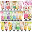 24 Pack Hand Cream Gift Set For Women,Teacher Appreciation Gifts,Mini Hand Lotion Travel Size Moisturizing Hand Cream for Dry Cracked Hands,Graduation Gifts,Birthday Gift,Bridesmaid Gift,Party Favors