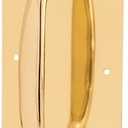 Prime-Line J 4578 Door Pull Plate with Handle, Polished Brass, 4 In. x 16 In. (Single Pack)