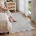 Valenrug 9x12 Area Rug, High Low Pile Washable Rugs for Living Room Grey