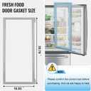 Upgraded 2-pack 241778307 Fresh Food Door Gasket Compatible with Frigidaire Kenmore Crosley and Electrolux Refrigerator, 241778303 Refrigerator Door Seal Part