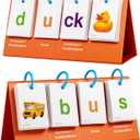 Alened Sight Words Flash Cards for Kindergarten, Phonics Flash Cards, CVC Word Games Pocket Chart, Classroom Learning Activities, Phonics Games for Reading, Speech Therapy Materials for Kids, 11.4''x 5.5''