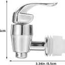3 x Amosfun Drink Dispenser Spigot Replacement Push Style Water Dispenser Faucet for Beverage 2-Pack Spout Replacement for Juice Beer Tea Buckets Party Home Restaurant Use