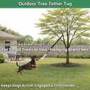 Interactive Dog Bungee Tug Toy, 4 Pieces Hanging Spring Pole for Puppy/Small/Medium Dogs, Outdoor Tether Rope for Yard Tree, Indoor Door Pull Toy for Self Play and Solo Exercise