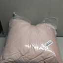 All Smiles Valentine's Day Couch Decorative Throw Pillow Covers 18x18 Set of 2 Faux Fur Plush Soft Fluffy Velvet Cushion Case Cozy Fuzzy Striped Pillowcase Home Decor for Bed Sofa Living Room,Pink