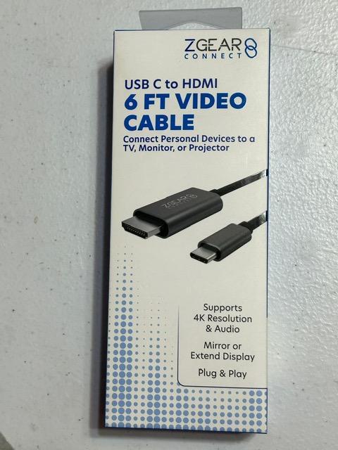 ZGEAR 6ft Video Cable