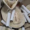 TRIXIE Elsa Senior Cat Tower with Scratching Posts, Hammock, Stairs, Top Platform Bed, Dangling Pom-Pom Beige