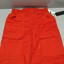 Forever 21 Women's Wide-Leg Utility Cargo Pants (High Risk Red, XS)