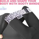 Booty Bands, 3 Levels Hip Bands, Polyester-Cotton and Latex Silk Workout Bands Resistance Bands for Home, Gym, Fitness, Pilates, Yoga (Pack of 3)