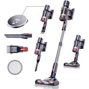 Silino Cordless Vacuum Cleaner 250W/25Kpa, Stick Vacuum Cleaners for Home with 40 Mins Max Runtime Rechargeable Powerful Suction Handheld Vacuum for Home, Hard Floor, Carpet, Shutters, Pet Hair, Car