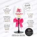 40 and Fabulous Birthday Wine Glass for Women | Fun Gift for Woman Turning Forty Years Old | Mom, Best Friend, Aunt, Sister, Cousin, Co-Worker | Big 23 oz, 8.8 Inch Tall Wine Glass