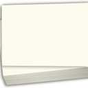 Hamilco Cream Colored Cardstock - Blank Index Flash Note & Post Cards - Greeting Invitations Stationary - Flat 5 1/2 X 8 1/2" Heavy Weight 80 lb Card Stock for Printer - 100 pack