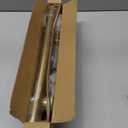 L Shaped Shower Curtain Rod, [24"-47.6"] x [24"-47.6"] Dual-Slide Corner 90 Degree Shower Rod for Bathroom, Bathtub & Outdoor with 12 Hooks & Ceiling Support - Gold