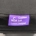 Cushion Lab Patented Pressure Relief Seat Cushion for Long Sitting Hours on Office & Home Chair - Extra-Dense Memory Foam for Soft Support. Car Pad for Hip, Tailbone, Coccyx, Sciatica - Black