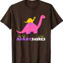 Mommysaurus Shirt Cute Mother Dinosaur Mommy Saurus Matching T-Shirt, M