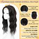 Rootoo Hair Toppers for Women, 20 Inch Toppers Hair pieces for Women with Thinning Hair Big Base Curly Wavy Wiglets Cover 360 3D Middle Part Clip in Bangs
