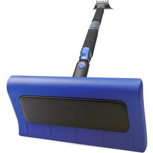 EcoNour 49" Snow Broom with Ice Scraper for Car Windshield & Windows | Scratch Free Snow Brush for Cars, Trucks & SUVs | Long Head Snow Rake Remover Perfect for Home and Car Roof