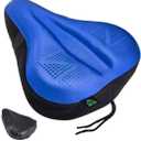 Zacro Bike Seat Cushion - Padded Gel Bike Seat Cover for Men & Women, Padding Bicycle Saddle fit with Peloton/Spin Stationary Exercise/Mountain Road Cycling Bike