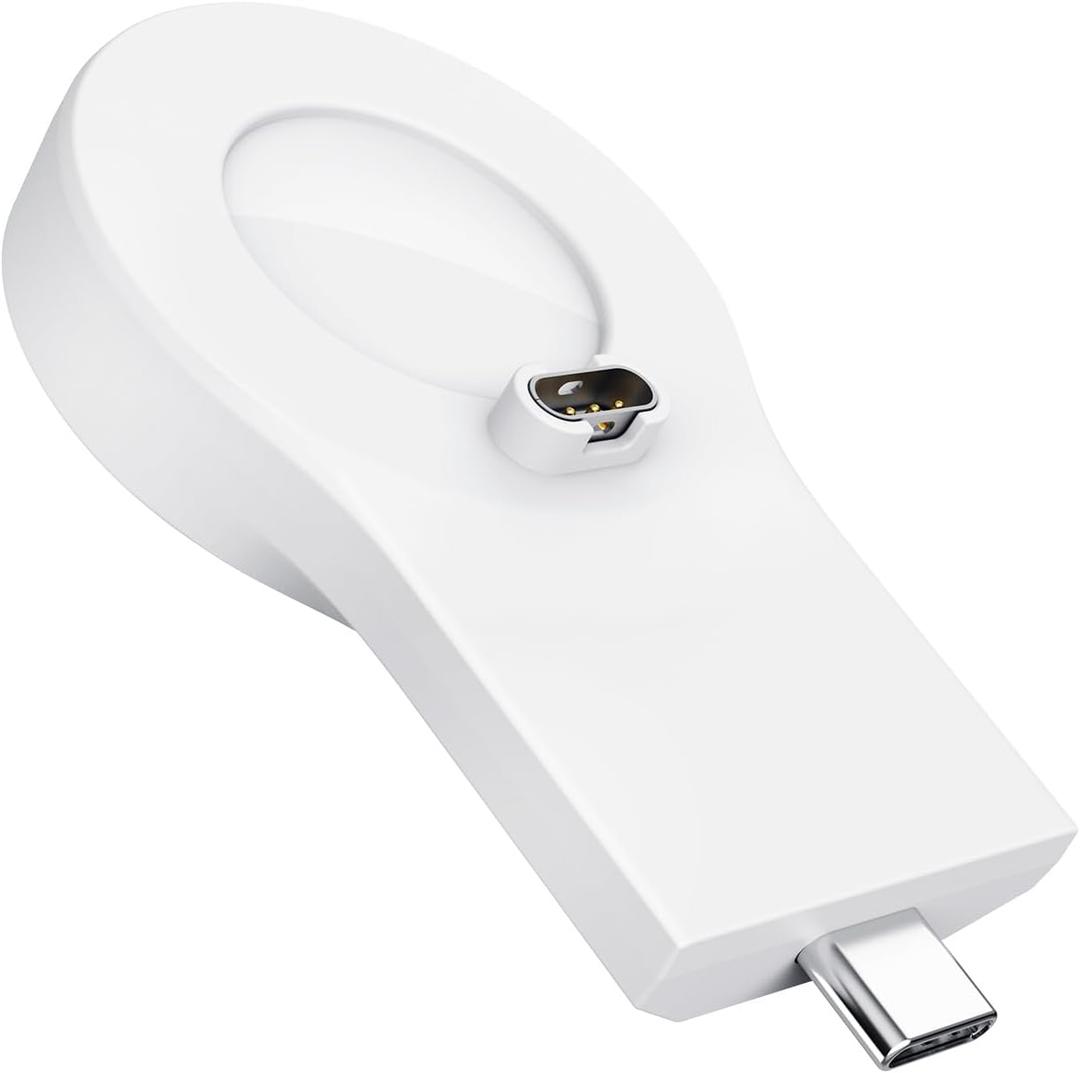 Nillkin Charger for Garmin Watch Fenix 7/7S/8 Forerunner 245/745/945, Tactix, Enduro, Epix, Portable Garmin USB-C Wireless Charger, Independent Watch Charging Module, White