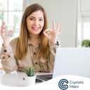 Crystala Filters Water Filter Compatible with XWFE (Built-in CHIP), Replacement for GE XWFE, XWF Refrigerator Water Filter Pack of 3