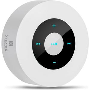XLEADER SoundAngel A8 Bluetooth Speaker, White, 15h Music Playtime, Waterproof Case, 3.5mm Audio Cable, Micro USB Charging Cable
