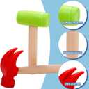 10 Pack Kids Hammer Toy, Wooden Small Simulation Maintenance Tools, Pretend Play Educational Toys for Teens Girls Boys School Games Supplies
