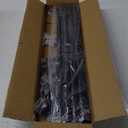 Curtain Rods for windows 66-120 inch, 5/8 inch Decorative Matte Black Splicing Heavy Duty Metal Curtain Rod set with Brackets