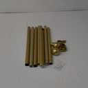 Gold Curtain Rods, 1 inch Diameter, Heavy Duty, Adjustable Length 32"-120", Wall Mounted, Stainless Steel