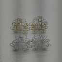 4Packed Mini Cinderella Carriage Candy Box, Halloween Pumpkin Candy Holder, Halloween Party Decorations, Plated Pumpkin Carriage Centerpiece for Wedding Birthday Party Table Centerpiece Decor